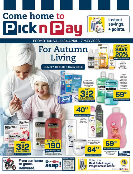 Pick n Pay catalogue | Pick n Pay Health Beauty Specials | 2026-04-24T00:00:00.000Z - 2026-05-07T00:00:00.000Z
