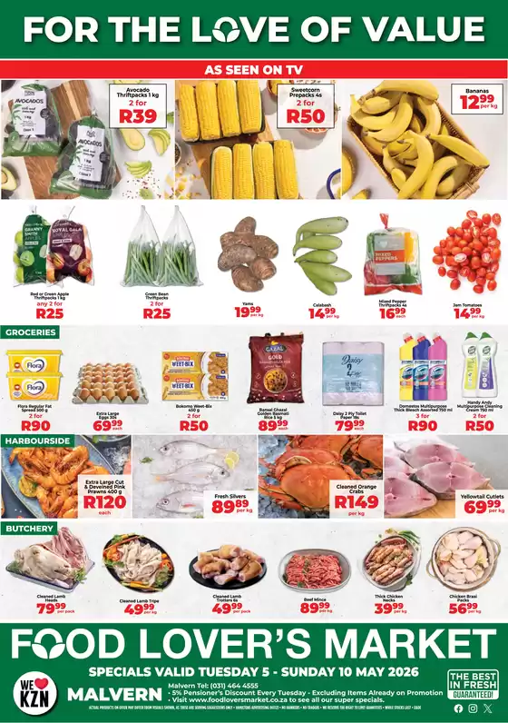 Food Lover's Market catalogue in Harrismith | Malvern - 05 - 10 May 2026 | 2026-05-04T00:00:00.000Z - 2026-05-10T00:00:00.000Z