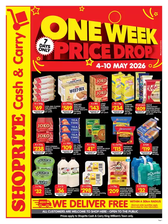 Shoprite catalogue | Top offers for all bargain hunters | 2026-05-04T00:00:00.000Z - 2026-05-10T00:00:00.000Z