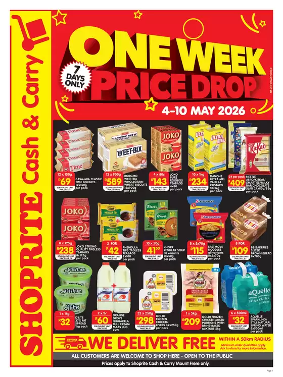 Shoprite catalogue | Shoprite Cash Carry One Week Price Mount Frere - 4 to 10 May | 2026-05-04T00:00:00.000Z - 2026-05-10T00:00:00.000Z