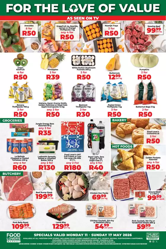 Food Lover's Market catalogue | Western Cape - 11 - 17 May 2026 | 2026-05-10T00:00:00.000Z - 2026-05-17T00:00:00.000Z