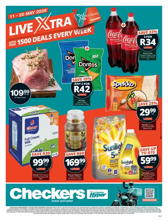 Checkers Hyper catalogue in Camperdown | Checkers May Mid-Month Promotion Northern Cape 11 May | 2026-05-10T00:00:00.000Z - 2026-05-20T00:00:00.000Z