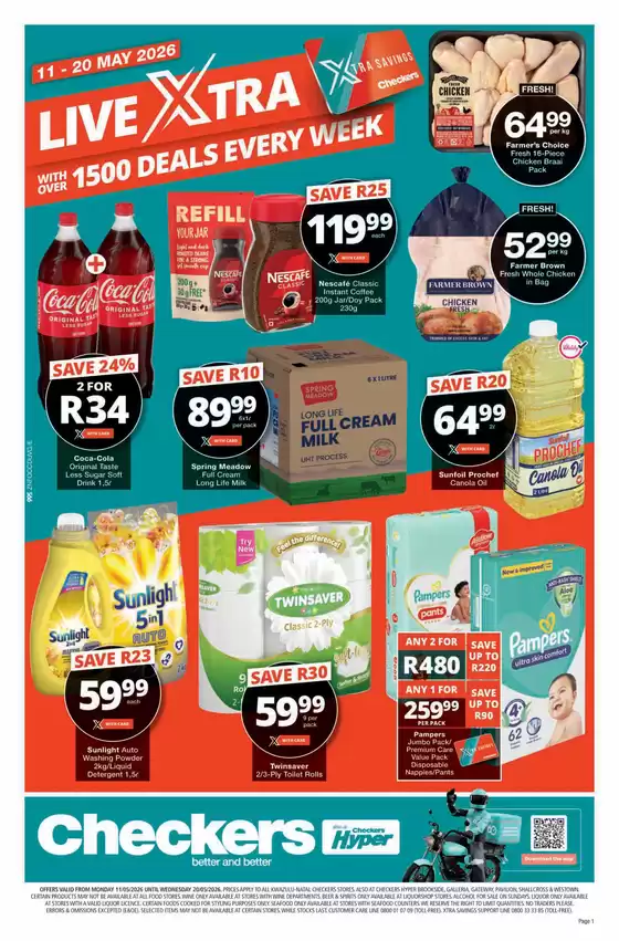 Checkers Hyper catalogue in Camperdown | Checkers May Mid-Month Promotion KwaZulu-Natal 11 May | 2026-05-10T00:00:00.000Z - 2026-05-20T00:00:00.000Z