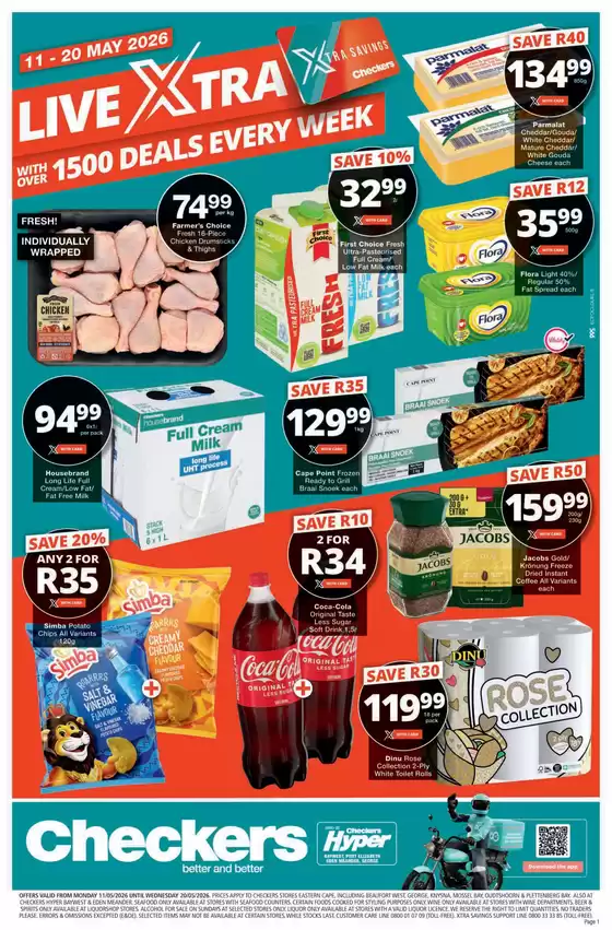 Checkers Hyper catalogue in Camperdown | Checkers May Mid-Month Promotion Eastern Cape 11 May | 2026-05-10T00:00:00.000Z - 2026-05-20T00:00:00.000Z