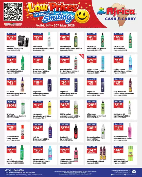 Africa Cash & Carry catalogue | Weekly Promo | 2026-05-14T00:00:00.000Z - 2026-05-20T00:00:00.000Z