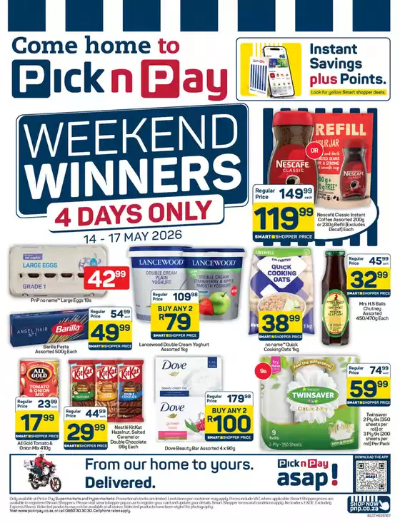 Pick n Pay catalogue | Pick n Pay Weekend Specials | 2026-05-14T00:00:00.000Z - 2026-05-17T00:00:00.000Z