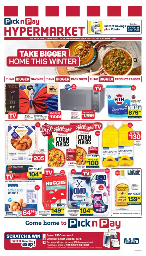 Pick n Pay Hypermarket catalogue | Hypermarket Specials | 2026-05-11T00:00:00.000Z - 2026-05-24T00:00:00.000Z