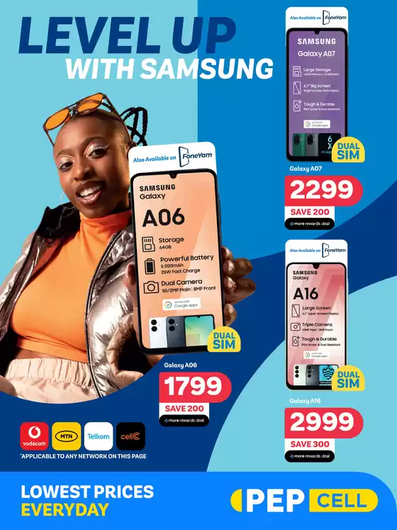 PEP CELL catalogue in Daveyton | Level up with Samsung | 2026-04-24T00:00:00.000Z - 2026-05-26T00:00:00.000Z