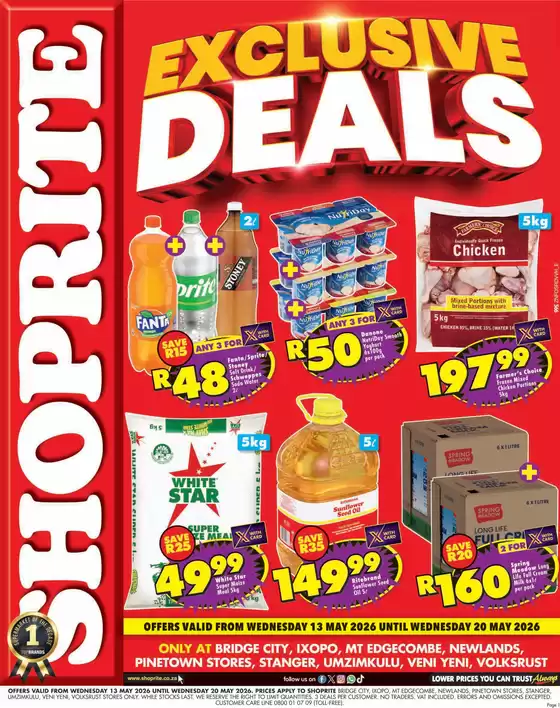 Shoprite catalogue in Boksburg | Shoprite Ritebrand Savings Exclusive KwaZulu-Natal 13 May - 20 May | 2026-05-13T00:00:00.000Z - 2026-05-20T00:00:00.000Z