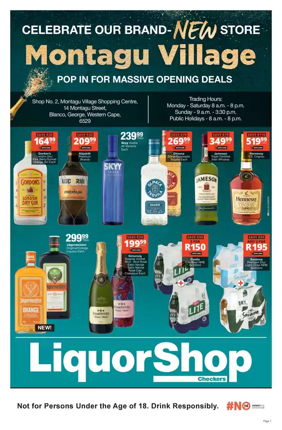 Checkers catalogue in Johannesburg | Checkers LiquorShop Montagu Village Store Opening | 2026-05-17T00:00:00.000Z - 2026-06-07T00:00:00.000Z