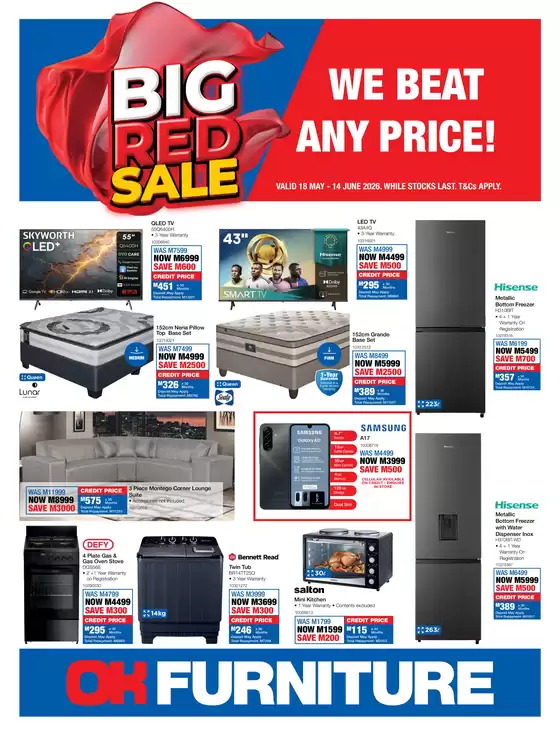 OK Furniture catalogue in Potchefstroom | Exclusive deals and bargains | 2026-05-18T00:00:00.000Z - 2026-06-14T00:00:00.000Z