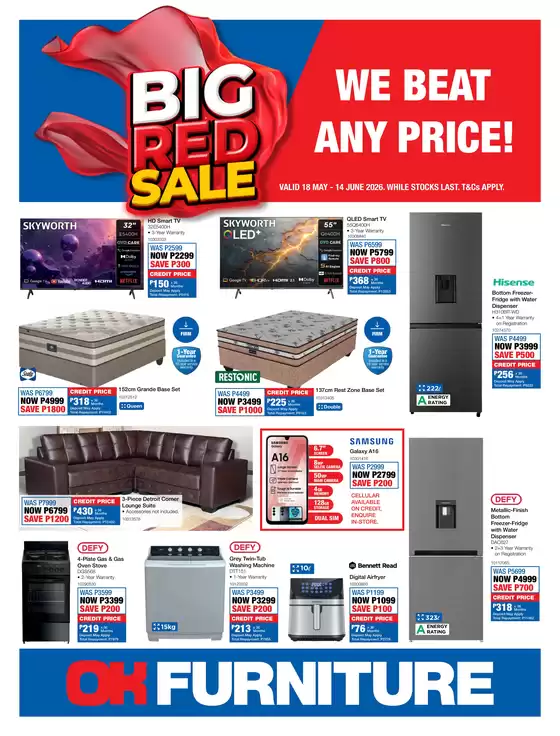 OK Furniture catalogue in Potchefstroom | Our best offers for you | 2026-05-18T00:00:00.000Z - 2026-06-14T00:00:00.000Z