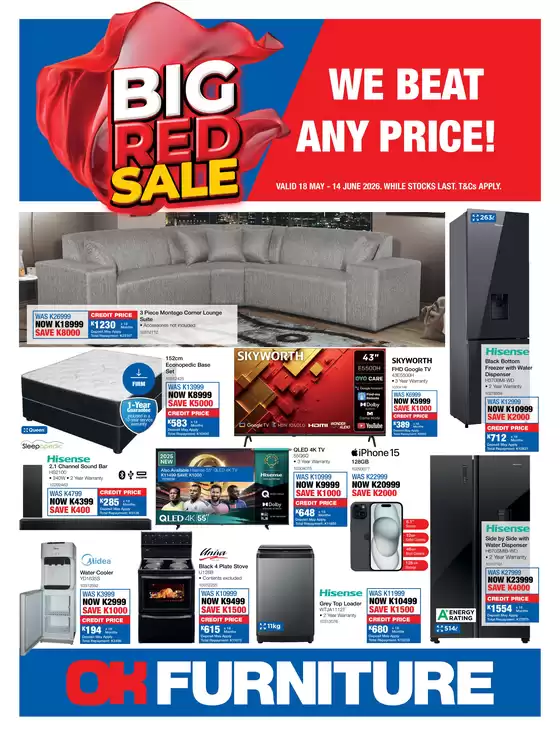 OK Furniture catalogue in Potchefstroom | Top offers for all bargain hunters | 2026-05-18T00:00:00.000Z - 2026-06-14T00:00:00.000Z