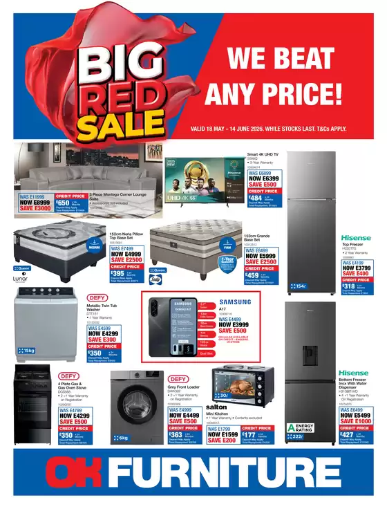 OK Furniture catalogue in Potchefstroom | Offers for bargain hunters | 2026-05-18T00:00:00.000Z - 2026-06-14T00:00:00.000Z