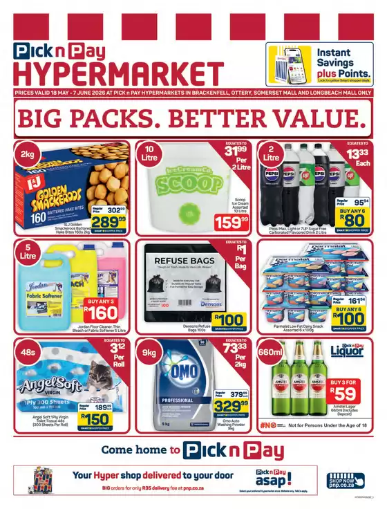 Pick n Pay Hypermarket catalogue in Umhlanga Rocks | Hypermarket Bulk Specials | 2026-05-18T00:00:00.000Z - 2026-06-07T00:00:00.000Z