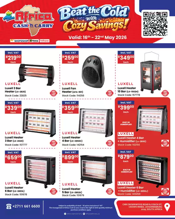 Africa Cash & Carry catalogue | Saturday Promo | 2026-05-16T00:00:00.000Z - 2026-05-22T00:00:00.000Z