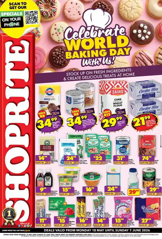 Shoprite catalogue | Shoprite World Baking Day Essentials Western Cape 18 May - 7 June | 2026-05-18T00:00:00.000Z - 2026-06-07T00:00:00.000Z
