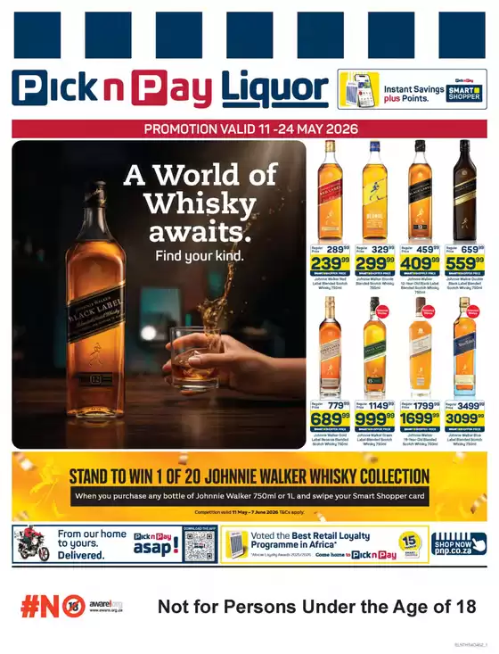 Pick n Pay Liquor catalogue | A world of whisky awaits. | 2026-05-11T00:00:00.000Z - 2026-05-24T00:00:00.000Z