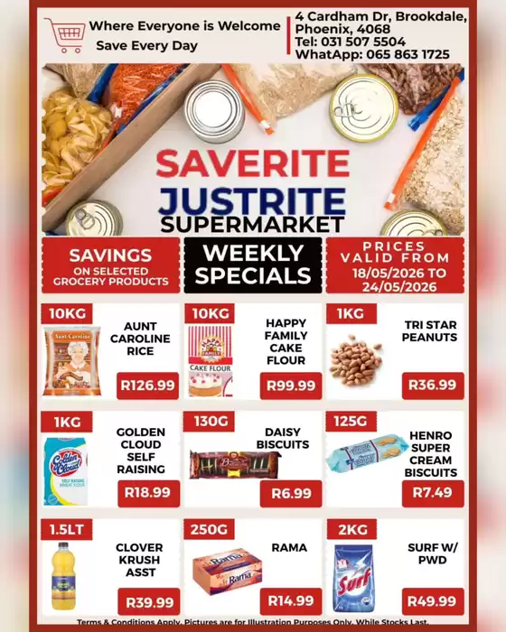 Saverite catalogue | Weekly Specials | 2026-05-18T00:00:00.000Z - 2026-05-24T00:00:00.000Z