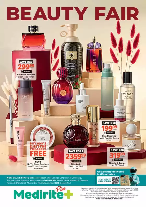 MediRite catalogue in Letsitele | Beauty Fair | 2026-05-18T00:00:00.000Z - 2026-06-14T00:00:00.000Z