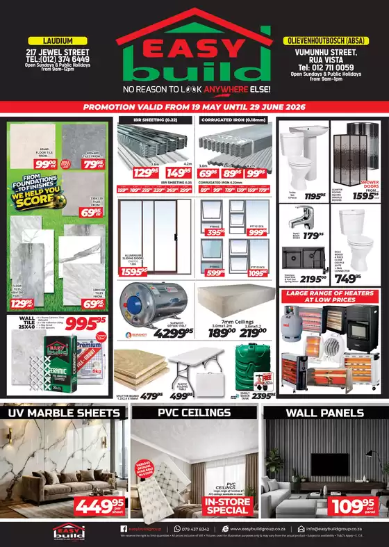 Easy Build catalogue in Mokopane | Easy Build Sale | 2026-05-19T00:00:00.000Z - 2026-06-29T00:00:00.000Z