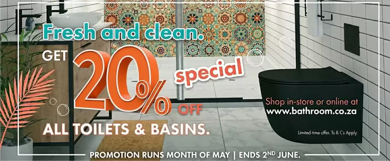 Bathroom Bizarre catalogue in Potchefstroom | Fresh And Clean. | 2026-05-19T00:00:00.000Z - 2026-06-02T00:00:00.000Z