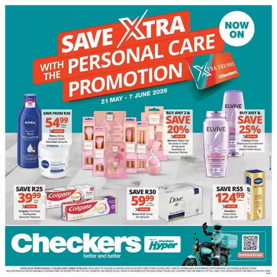 Checkers catalogue in Lephalale | Checkers Personal Care Promotion Gauteng | 2026-05-20T00:00:00.000Z - 2026-06-07T00:00:00.000Z