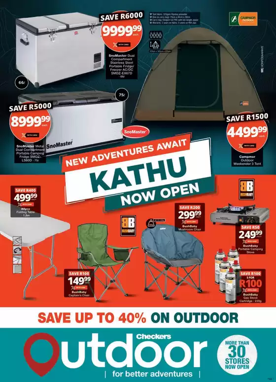 Checkers catalogue in Klerksdorp | Checkers Outdoor Kathu Store Opening 21 May | 2026-05-20T00:00:00.000Z - 2026-06-21T00:00:00.000Z