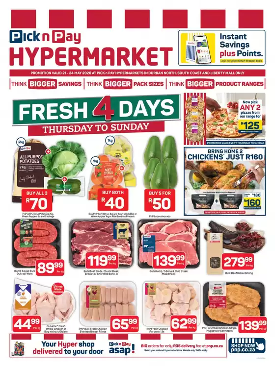 Pick n Pay Liquor catalogue in Port Shepstone | Hypermarket Fresh Specials | 2026-05-21T00:00:00.000Z - 2026-05-24T00:00:00.000Z