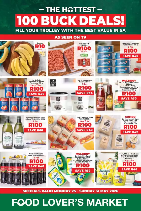 Food Lover's Market catalogue in Sebokeng | 100Buck National 25 - 31 May 2026 | 2026-04-22T00:00:00.000Z - 2026-05-31T00:00:00.000Z