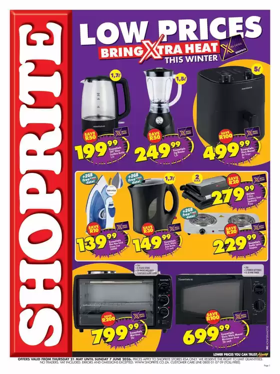 Shoprite catalogue in Colesberg | Shoprite Winter Favourites 21 May - 7 June | 2026-05-21T00:00:00.000Z - 2026-06-07T00:00:00.000Z