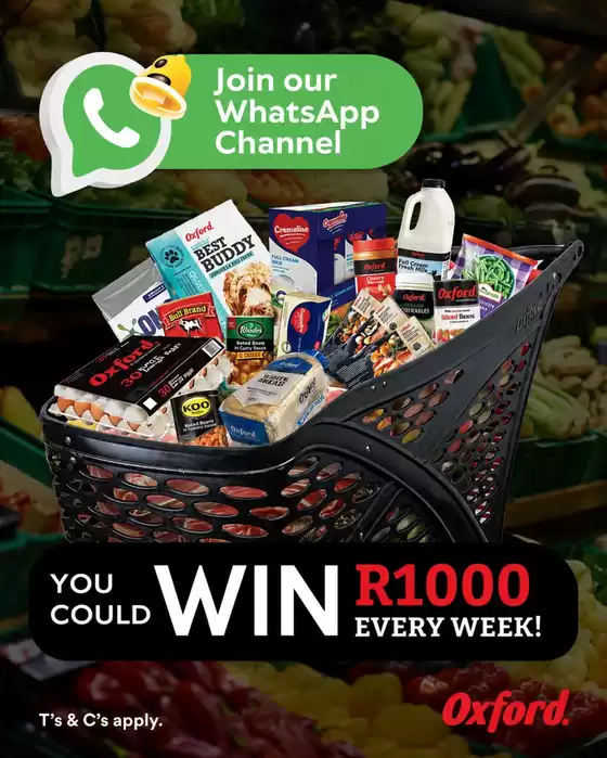 Oxford Freshmarket catalogue in Sebokeng | Great discounts on selected products | 2026-05-22T00:00:00.000Z - 2026-06-05T00:00:00.000Z