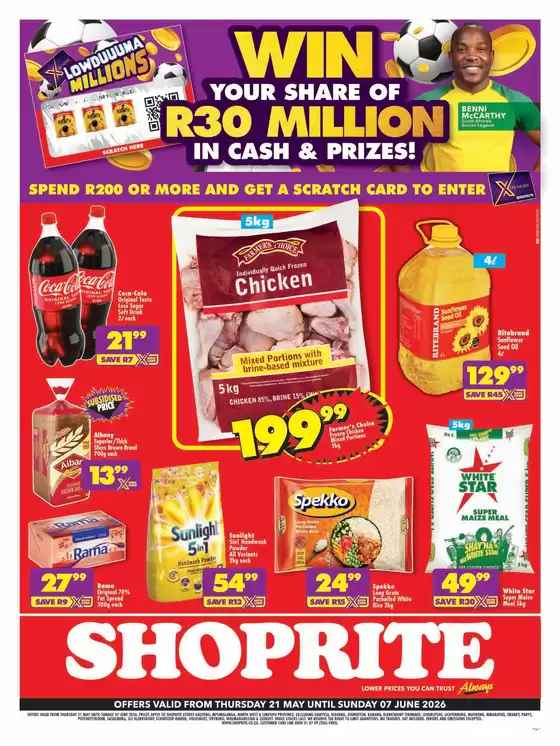 Shoprite catalogue in Sebokeng | Shoprite Low Price Lowduuuma Gauteng 21 May - 7 June | 2026-05-21T00:00:00.000Z - 2026-06-07T00:00:00.000Z