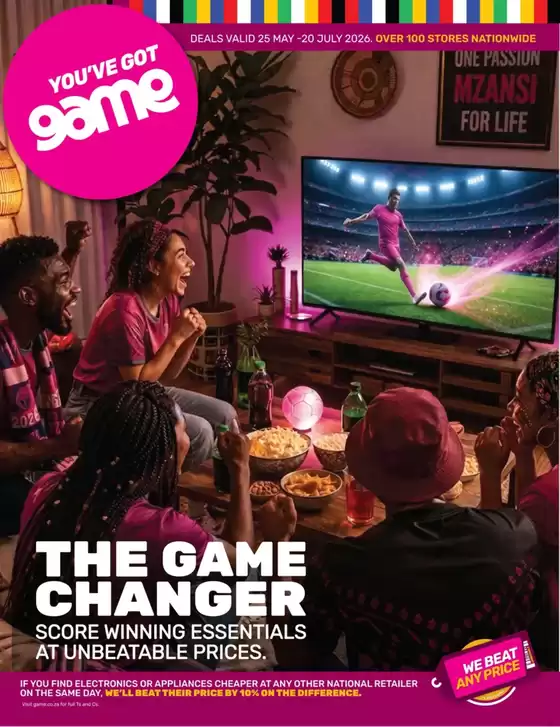 Game catalogue in Soweto | Great discounts on selected products | 2026-05-25T00:00:00.000Z - 2026-07-20T00:00:00.000Z