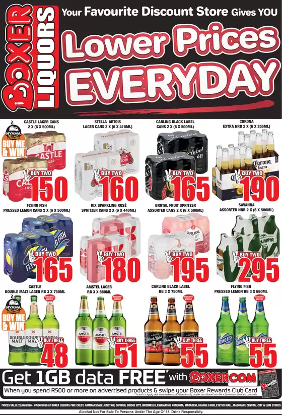 Boxer Liquors catalogue in Vosloorus | KZN May ME Liquor Special Stores | 2026-05-25T00:00:00.000Z - 2026-06-07T00:00:00.000Z