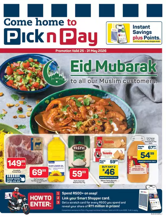 Pick n Pay catalogue in Melkbosstrand | Eid Specials | 2026-05-25T00:00:00.000Z - 2026-05-31T00:00:00.000Z