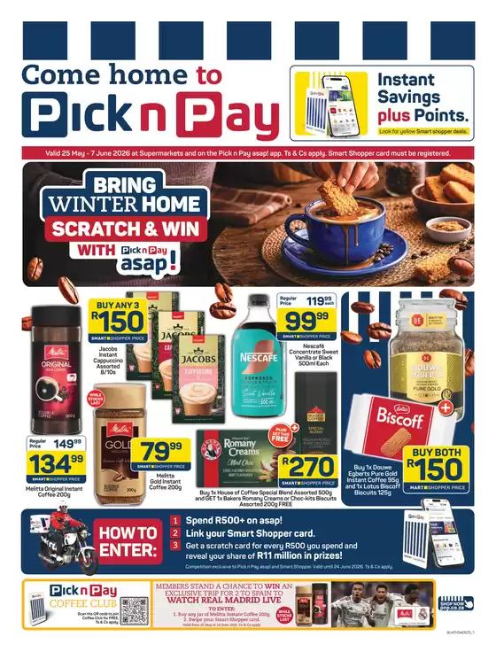Pick n Pay catalogue in Melkbosstrand | Pick n Pay Coffee Specials | 2026-05-25T00:00:00.000Z - 2026-06-07T00:00:00.000Z