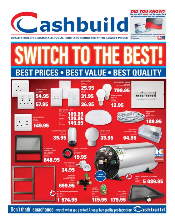 Cashbuild catalogue in Graaff Reinet | Great offer for all customers | 2026-05-25T00:00:00.000Z - 2026-06-08T00:00:00.000Z