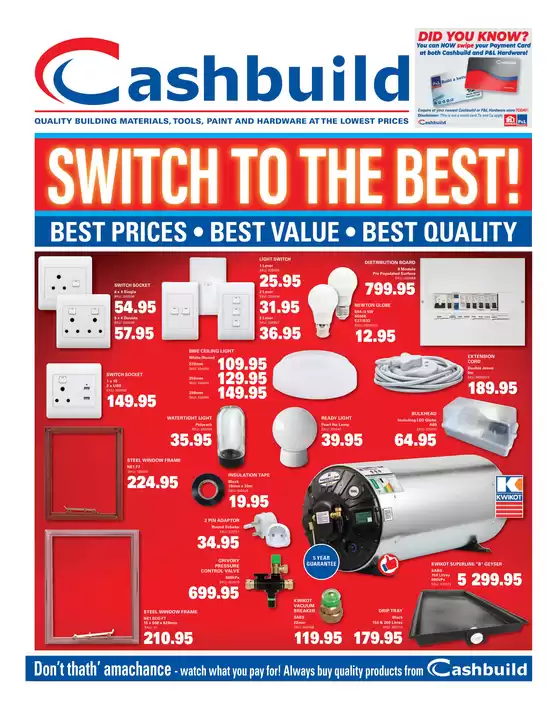 Cashbuild catalogue in Graaff Reinet | Current special promotions | 2026-05-25T00:00:00.000Z - 2026-06-08T00:00:00.000Z