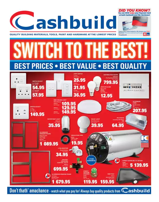 Cashbuild catalogue in Graaff Reinet | Great offer for bargain hunters | 2026-05-25T00:00:00.000Z - 2026-06-08T00:00:00.000Z