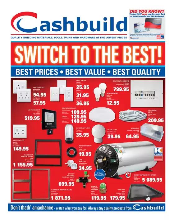 Cashbuild catalogue in Graaff Reinet | Exclusive deals and bargains | 2026-05-25T00:00:00.000Z - 2026-06-08T00:00:00.000Z