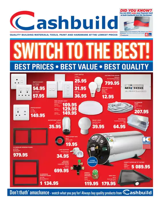 Cashbuild catalogue in Graaff Reinet | Offers for bargain hunters | 2026-05-25T00:00:00.000Z - 2026-06-08T00:00:00.000Z