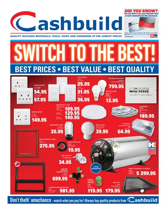 Cashbuild catalogue in Graaff Reinet | Our best offers for you | 2026-05-25T00:00:00.000Z - 2026-06-08T00:00:00.000Z