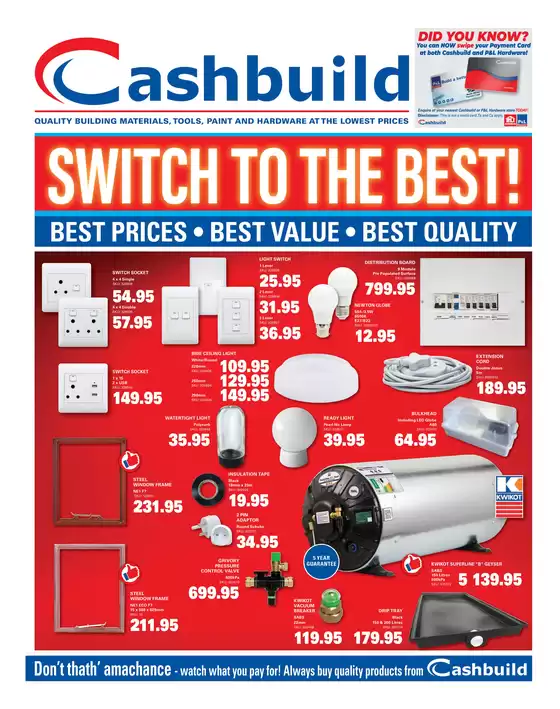 Cashbuild catalogue in Graaff Reinet | Current deals and offers | 2026-05-25T00:00:00.000Z - 2026-06-08T00:00:00.000Z