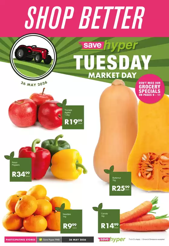 Save Hyper catalogue in Pietermaritzburg | Current bargains and offers | 2026-05-26T00:00:00.000Z - 2026-05-26T00:00:00.000Z