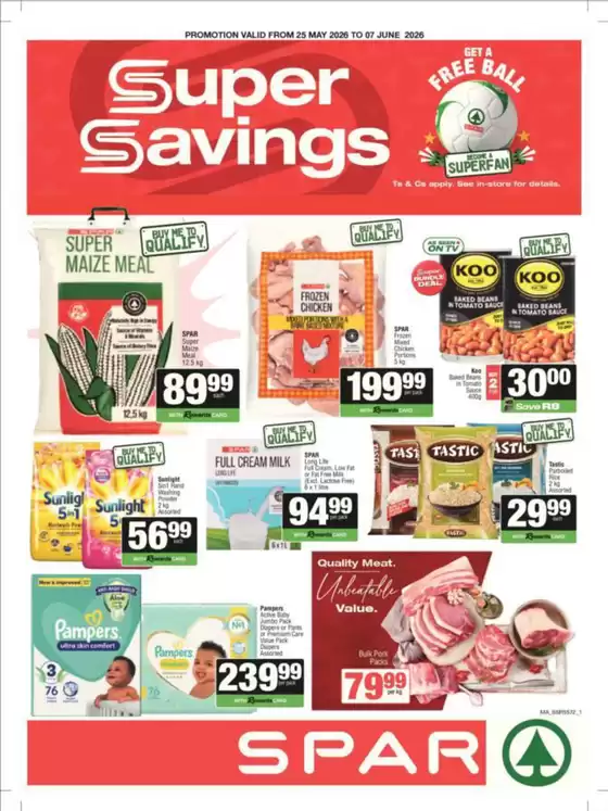 Spar catalogue in Thohoyandou | Current deals and offers | 2026-05-25T00:00:00.000Z - 2026-06-07T00:00:00.000Z