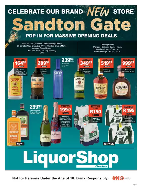 Checkers Hyper catalogue in | Checkers LiquorShop Sandton Gate Store Opening 23 May | 2026-05-22T00:00:00.000Z - 2026-06-07T00:00:00.000Z