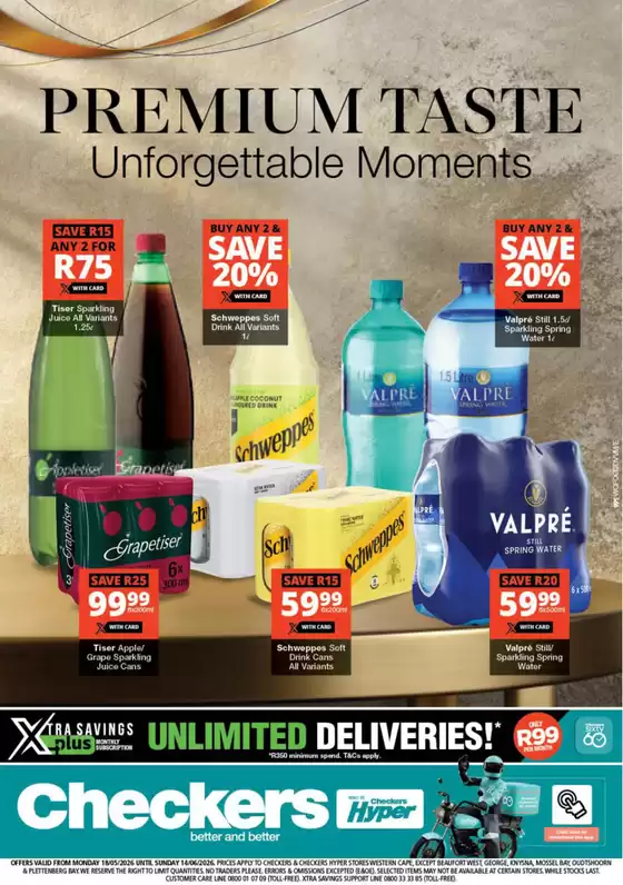 Checkers Hyper catalogue in | Checkers Beverages Promotion 18 May | 2026-05-17T00:00:00.000Z - 2026-06-14T00:00:00.000Z