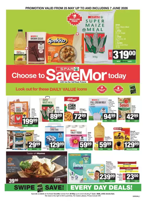 Spar Savemor catalogue in Amanzimtoti | Spar Savemor Sale | 2026-05-28T00:00:00.000Z - 2026-06-07T00:00:00.000Z