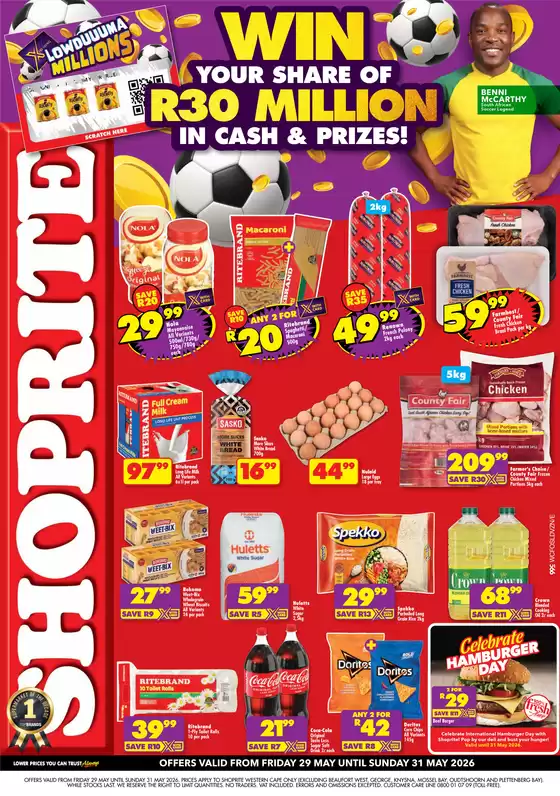 Shoprite catalogue in | Shoprite Low Price Lowduuuma Western Cape 29 May - 31 May | 2026-05-29T00:00:00.000Z - 2026-05-31T00:00:00.000Z